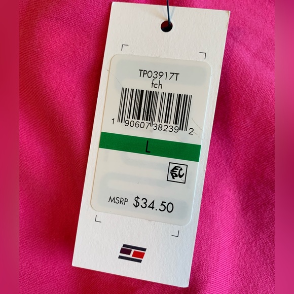 NWT Tommy Hilfiger Sport pink tank. Size L. - Picture 4 of 5